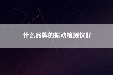 什么品牌的振動(dòng)檢測(cè)儀好 什么品牌的振動(dòng)檢測(cè)儀好