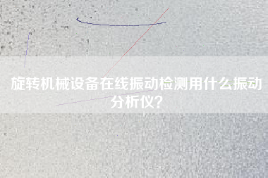 旋轉機械設備在線振動檢測用什么振動分析儀？